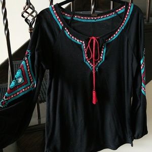 Aztec pattern shirt
